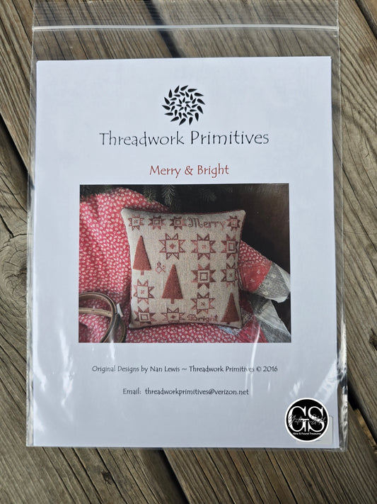 Threadwork Primitives - Merry & Bright - Cross Stitch Pattern
