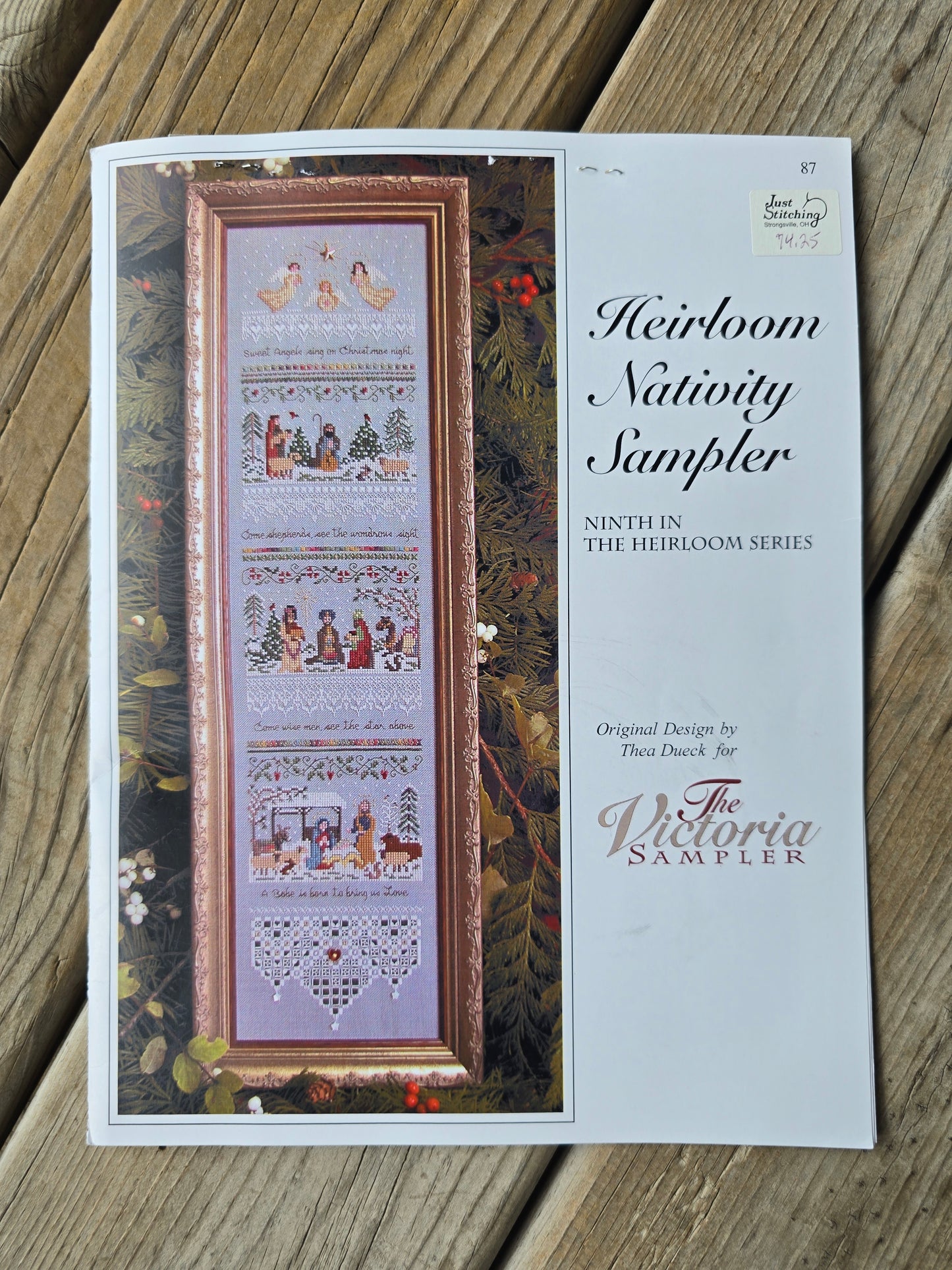 The Victoria Sampler - Heirloom Nativity Sampler - Cross Stitch Pattern