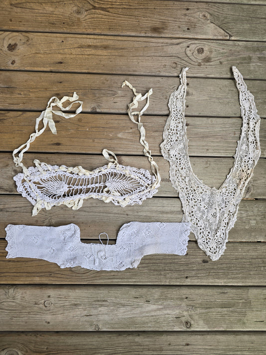 Vintage Linens - Vintage Collar Bundle (Set of 3)