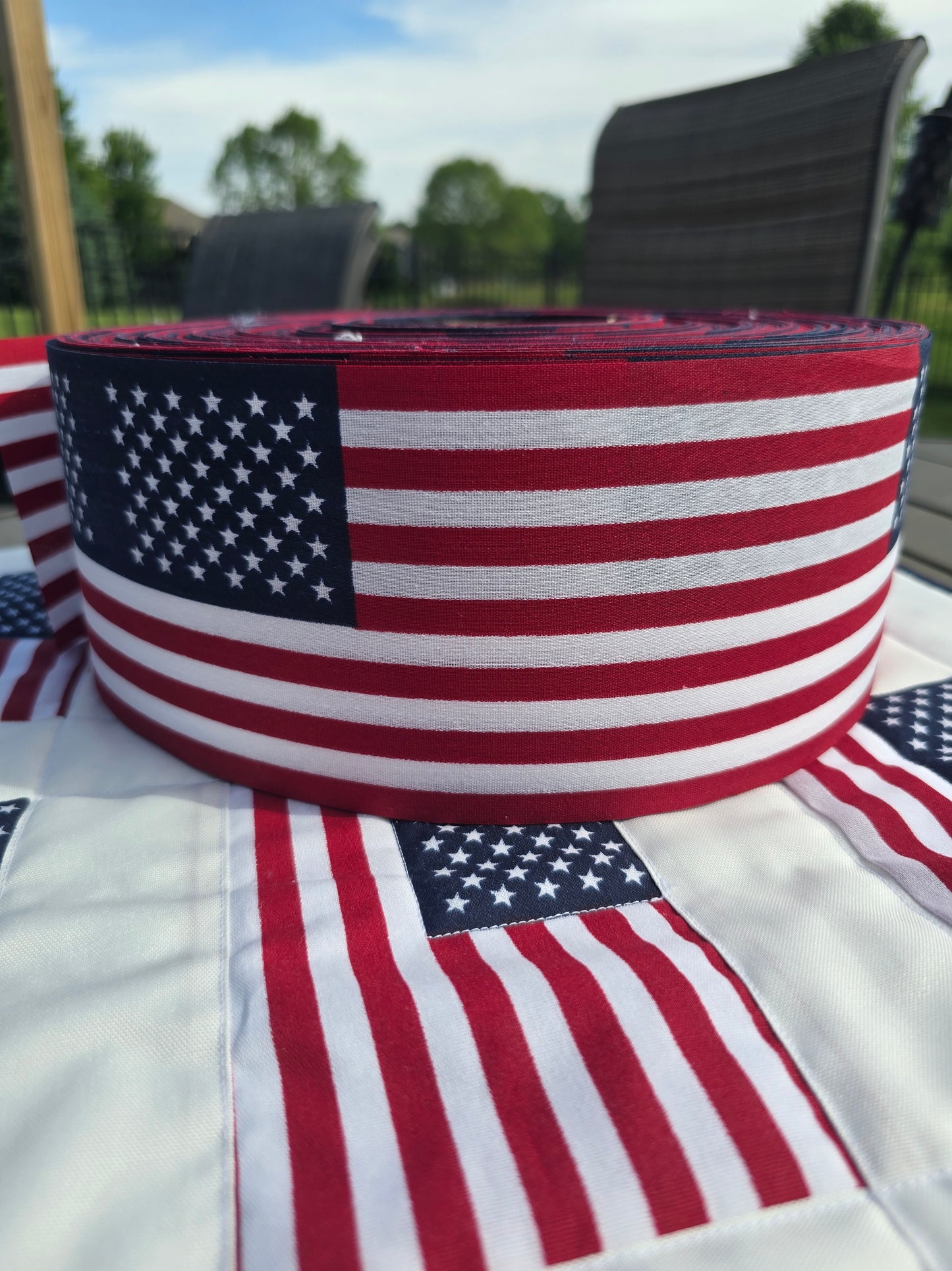 US Flags and Header by the Yard