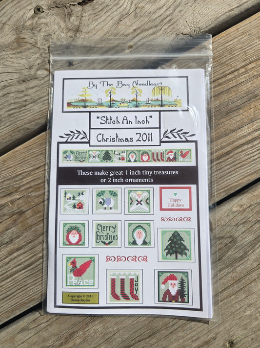 By the Bay Needleart - Stitch and Inch - Christmas 2011 - Cross Stitch Pattern