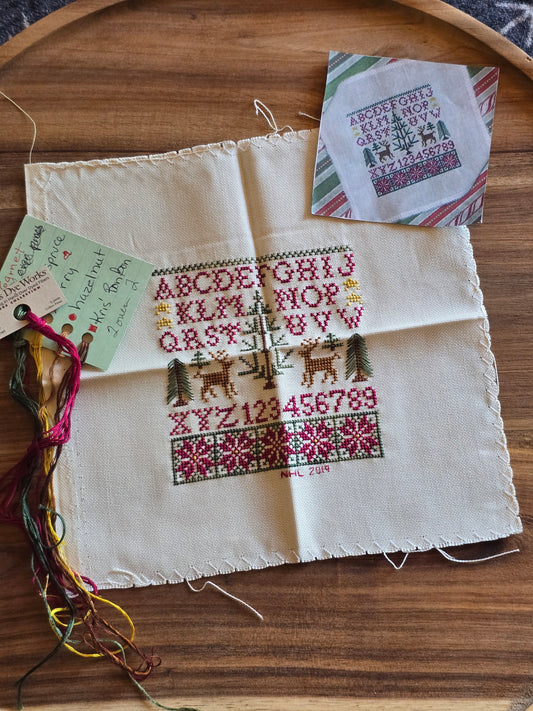 Blue Ribbon Designs - Stars Over Pines - Completed Cross Stitch