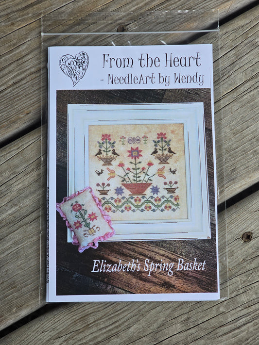 From the Heart - Elizabeth's Spring Basket - Cross Stitch Pattern