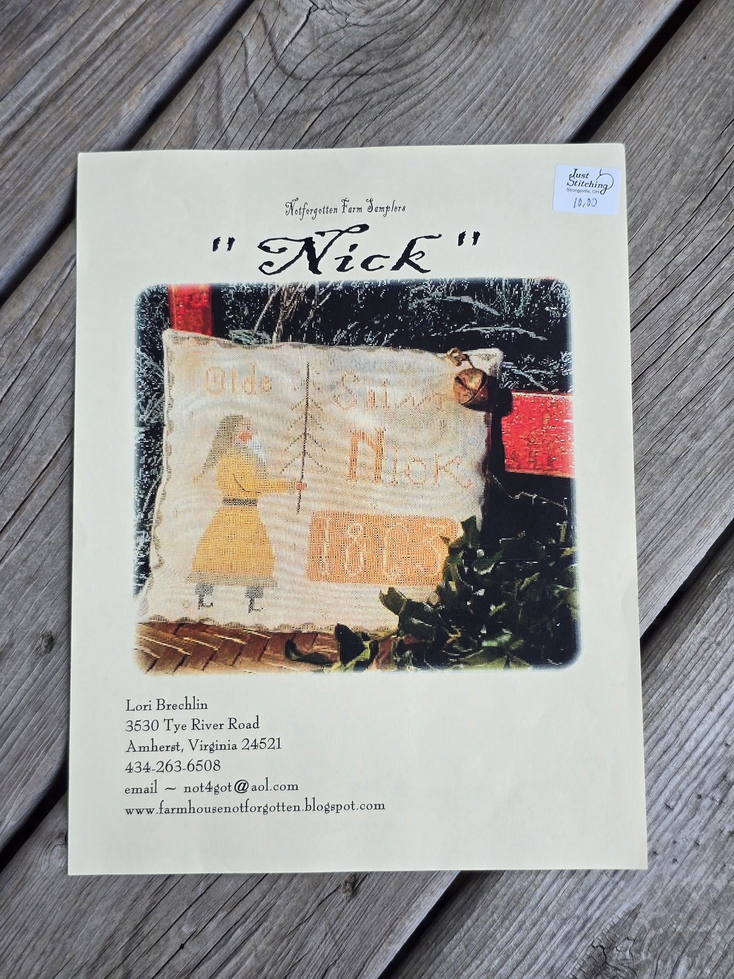 Notforgotten Farm - Nick - Cross Stitch Pattern