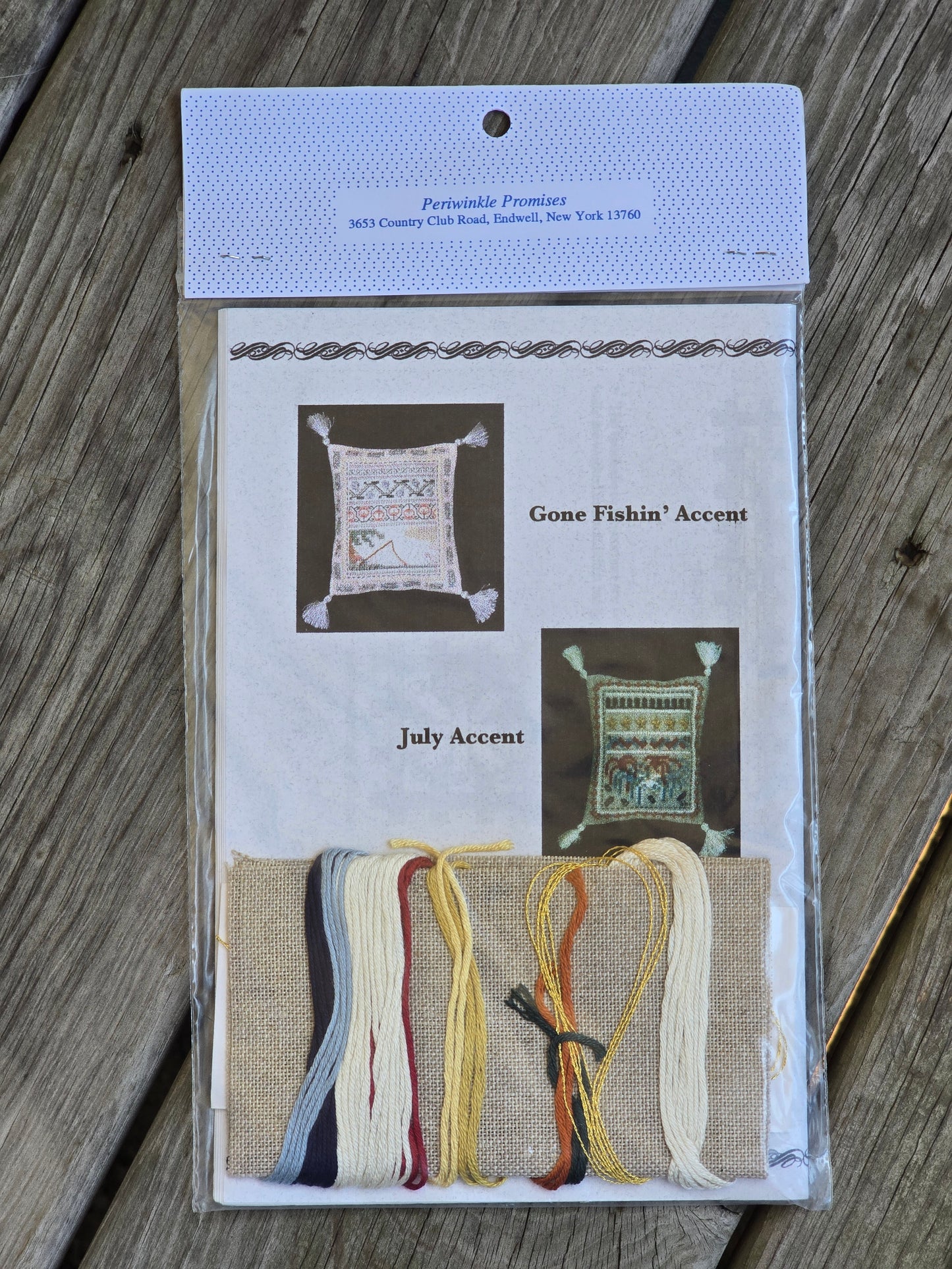 Periwinkle Promises - Ball One! - Sampler Accents - Cross Stitch Kit