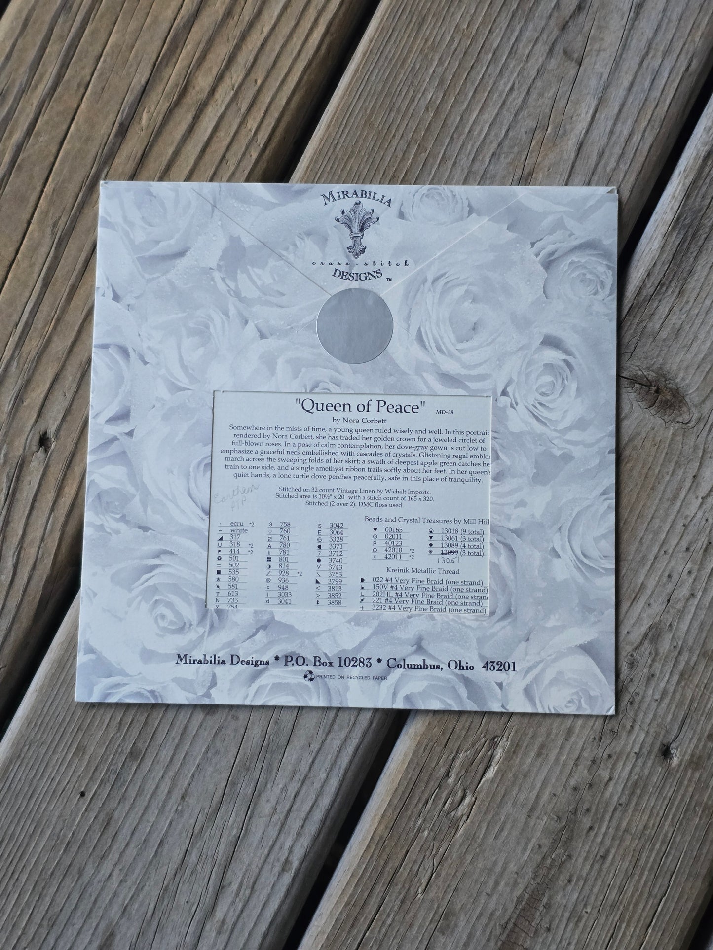 Mirabilia - Queen of Peace - Cross Stitch Pattern