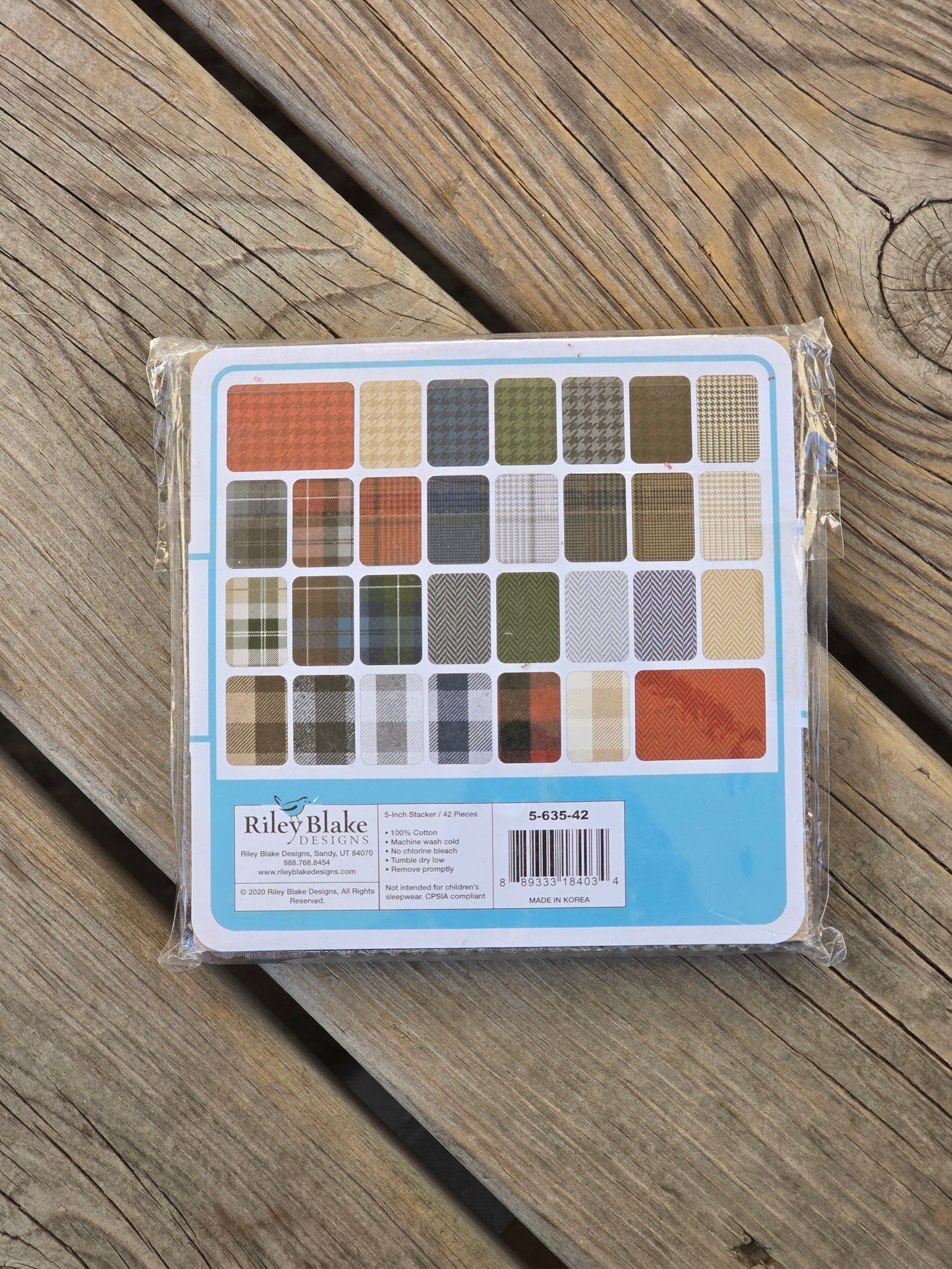 Riley Blake Designs - All About Plaids - Charm Pack