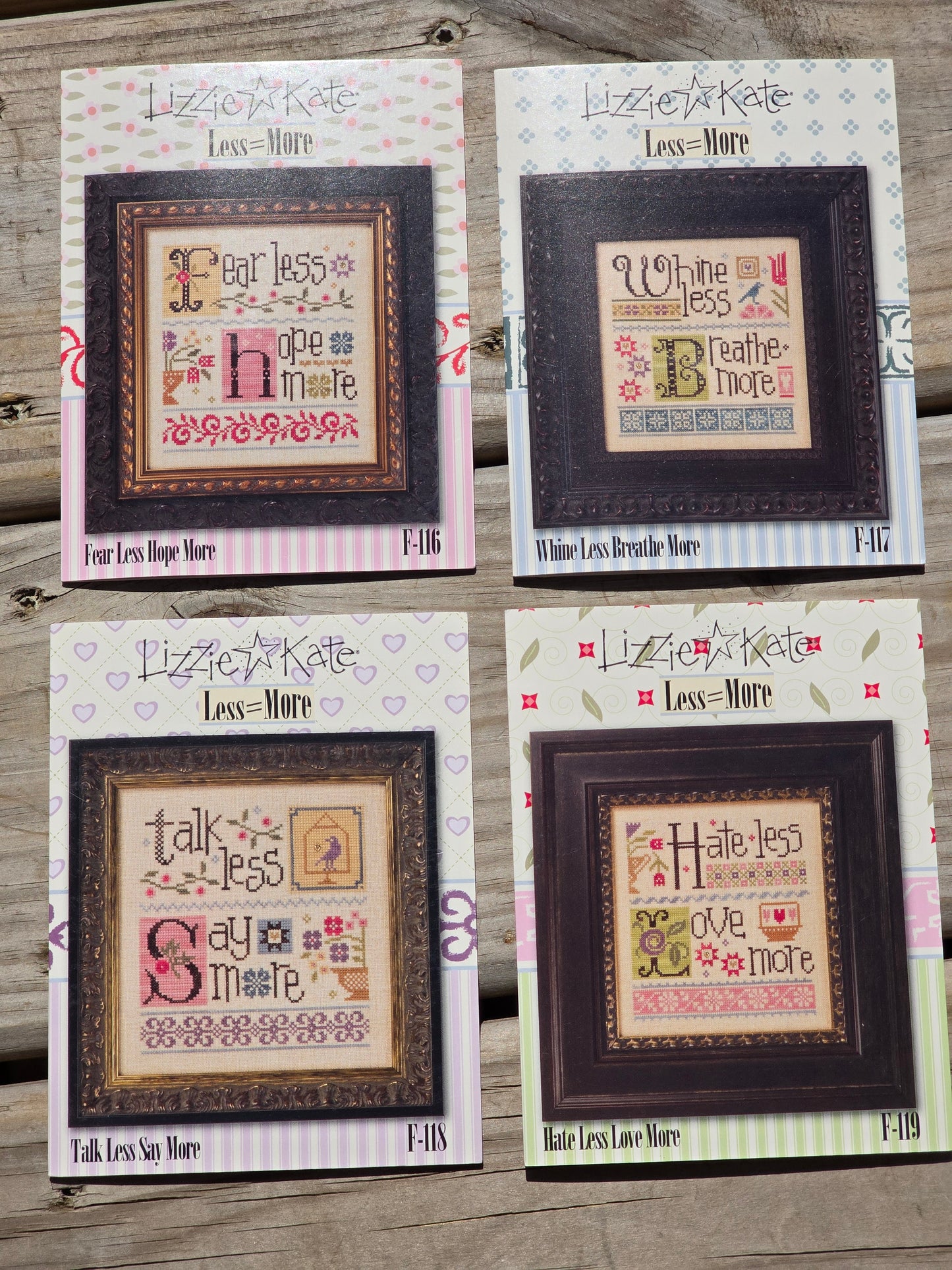 Lizzie Kate - Set of Less = More - Cross Stitch Pattern