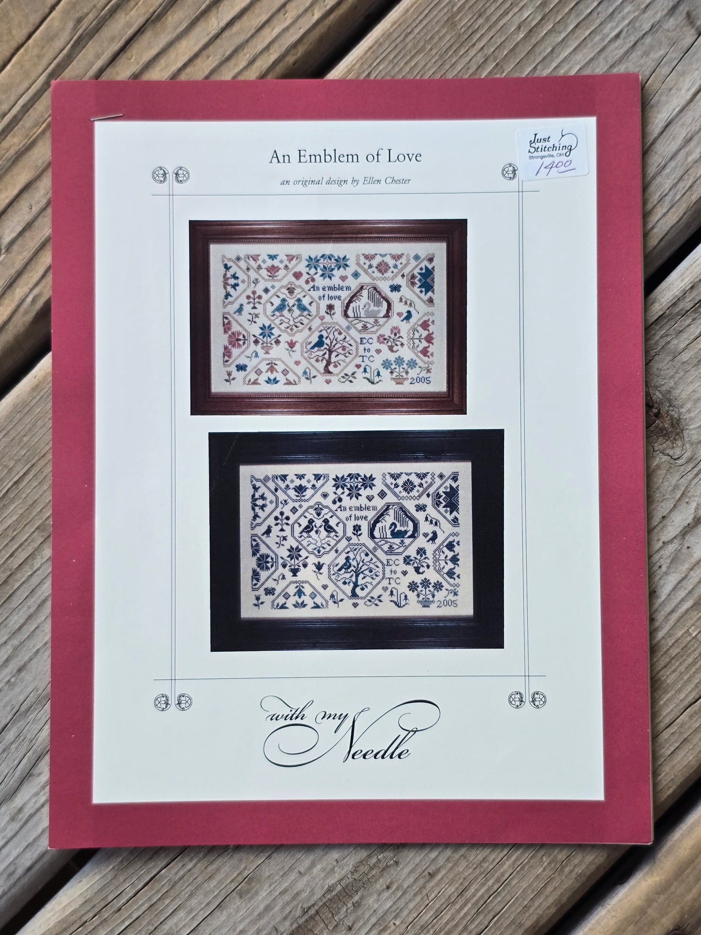 With My Needle - An Emblem of Love - Cross Stitch Pattern