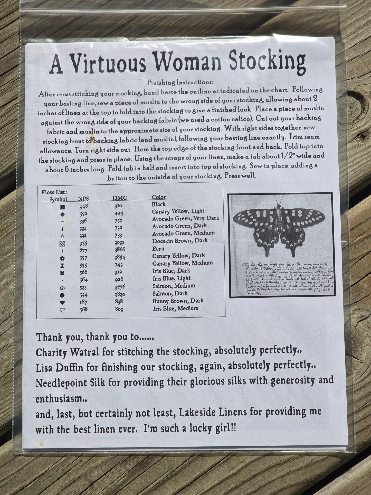 Carriage House Samplings - A Virtuous Woman Stocking - Cross Stitch Pattern