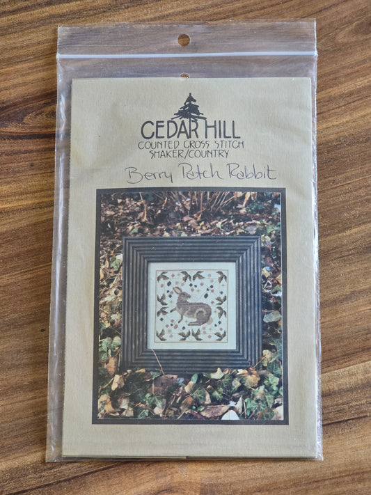 Cedar Hill - Berry Patch Rabbit - Cross Stitch Pattern