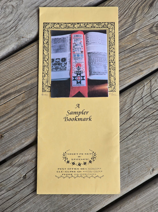Forget-Me-Nots In Stitches - A Bicentennial Sampler Bookmark - Cross Stitch Kit