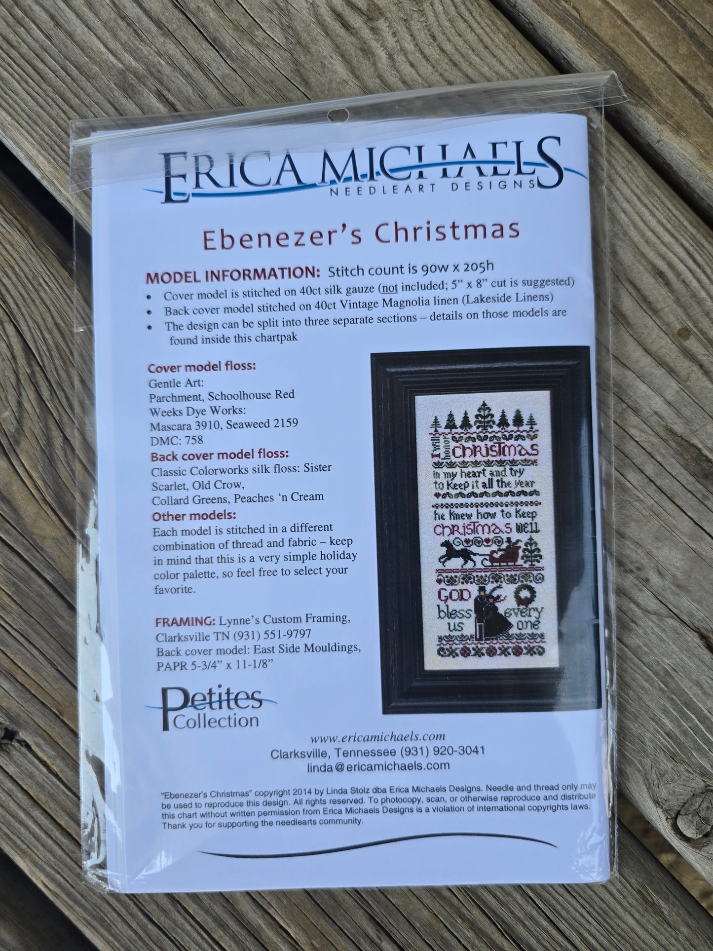 Erica Michaels - Ebenezer's Christmas- Cross Stitch Pattern