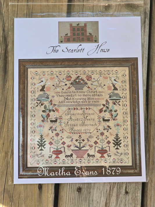 The Scarlett House - Martha Evans 1879 - Cross Stitch Pattern
