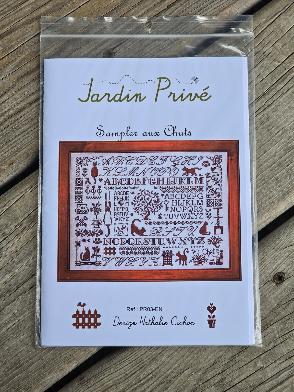 Jardin Prive - Sampler aux Chats - Cross Stitch Pattern