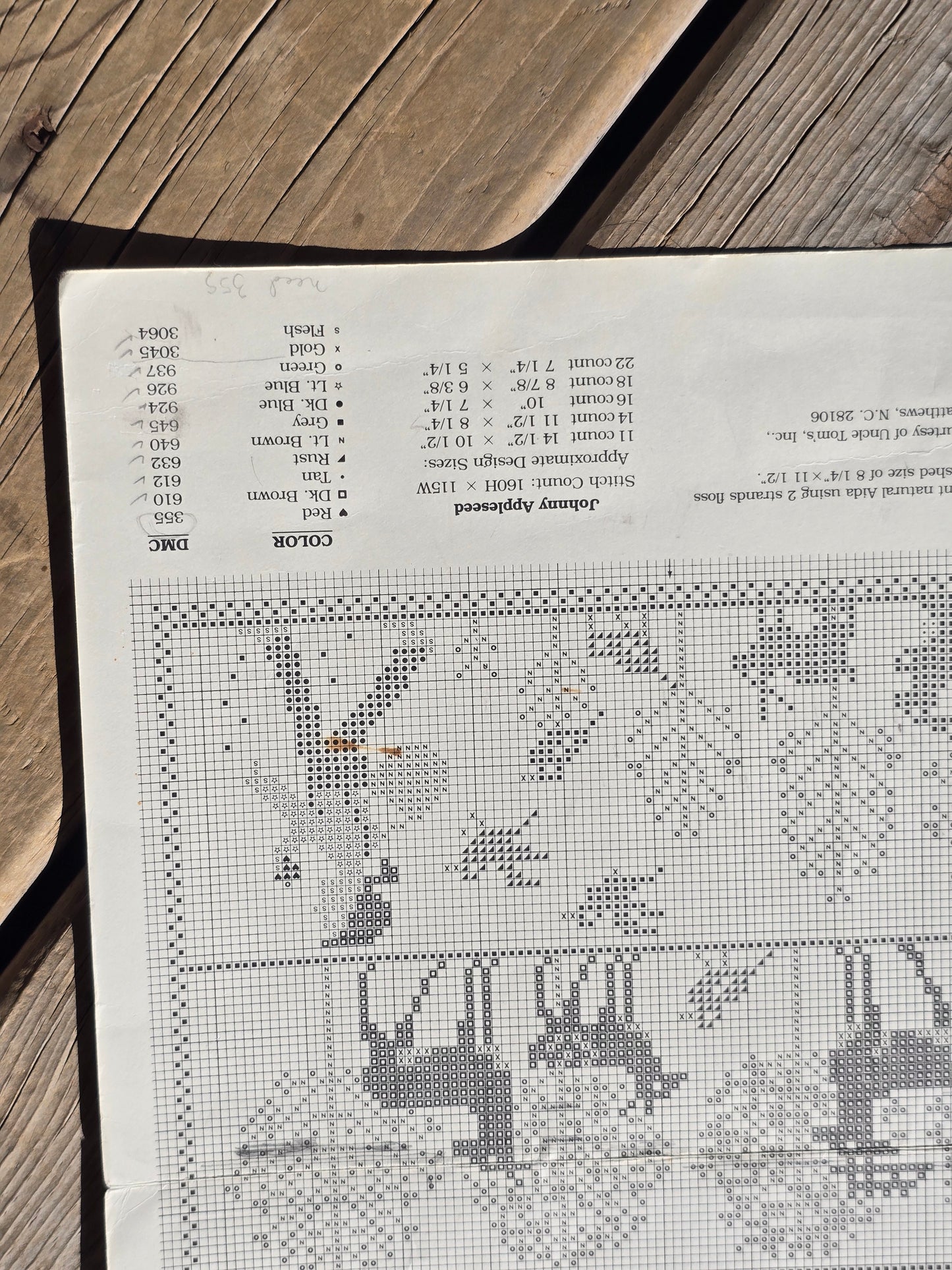The Prairie Schooler - Johnny Applebee's- Book No. 9 - Cross Stitch Pattern