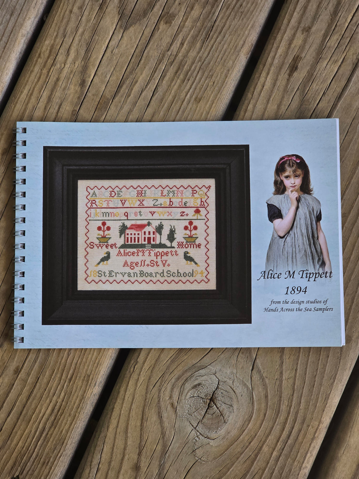 Hands Across The Sea Samplers - Alice M Tippett 1894 - Cross Stitch Pattern Booklet