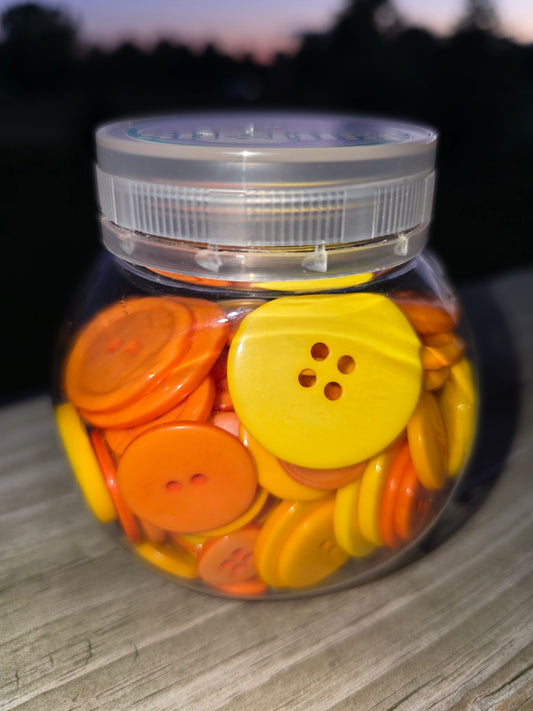 Blumenthal Lansing - Jar of Buttons - Red, Green, Blue or Marigold