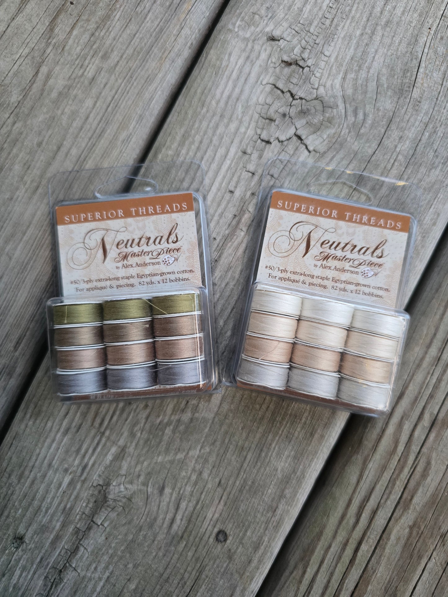 Superior Threads - Neutrals - Master Piece by Alex Anderson  - Light and Dark Sets