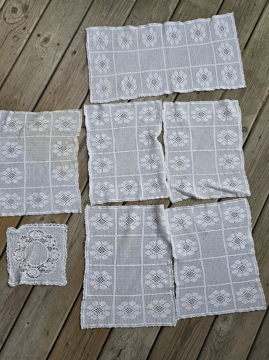 Vintage Linens - Doily Bundle (Set of 17) - #07