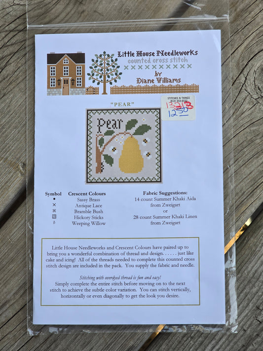 Little House Needleworks - Pear - Cross Stitch Pattern