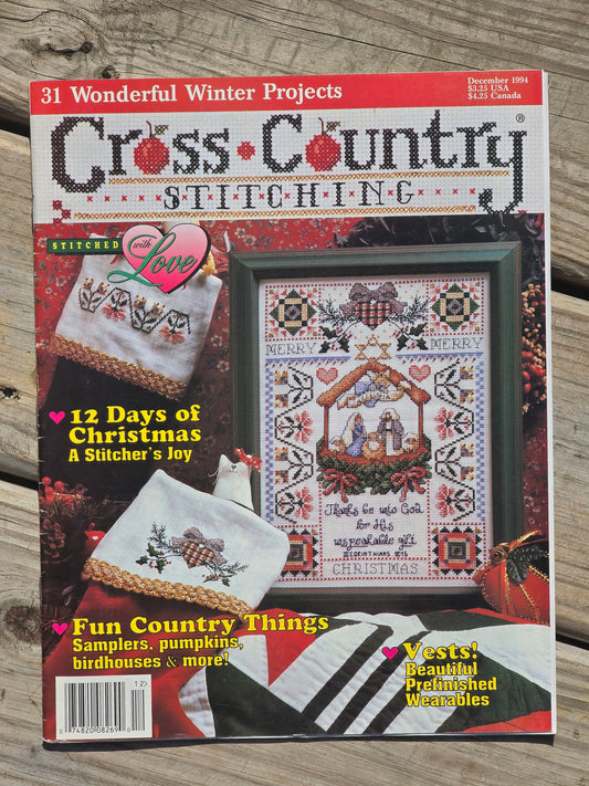 Cross Country Stitching Magazine - December 1994 - Single Issue - Freebie with another Purchase