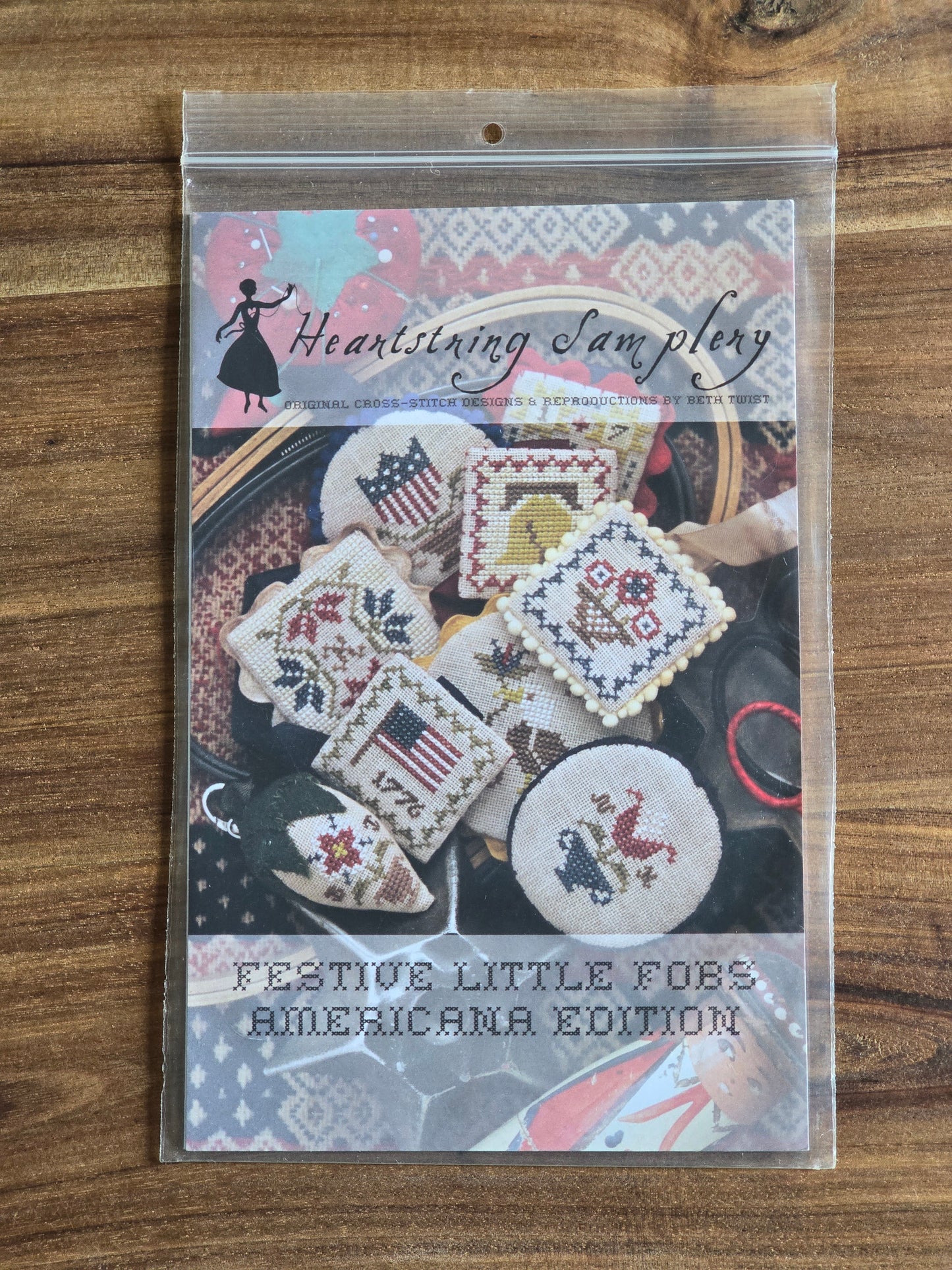 Heartstring Samplery - Festive Little Fobs Americana Edition - Cross Stitch Pattern