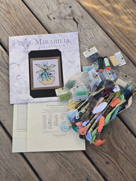 Mirabilia - March Aquamarine Fairy - Cross Stitch Kit