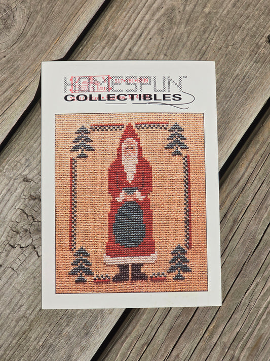 Homespun Collectibles - Santa with Bag - #2 - Cross Stitch Pattern