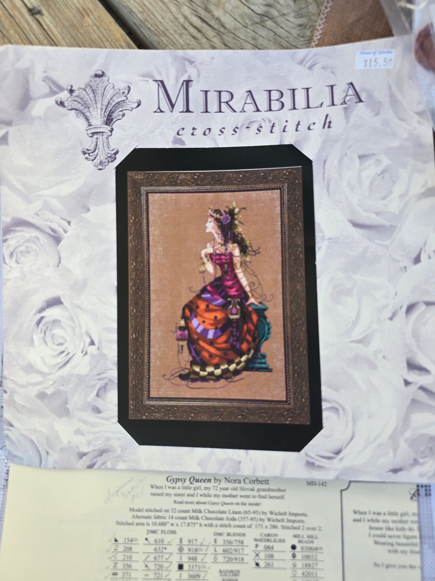 Mirabilia - Gypsy Queen - Partially Completed Cross Stitch Kit