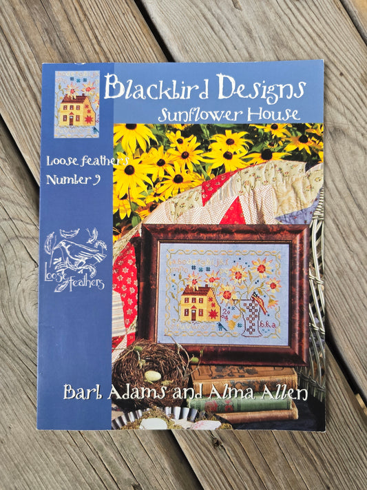 Blackbird Designs - Sunflower House - Loose Feathers Number 9 - Cross Stitch Pattern
