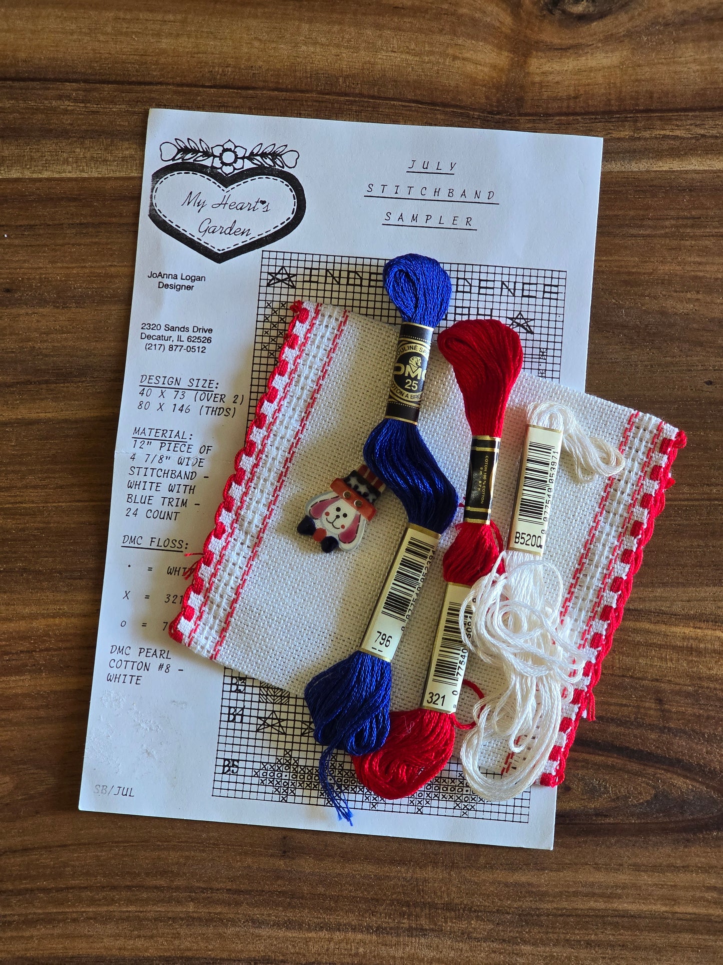 My Heart's Garden - Independence Day - Cross Stitch Kit
