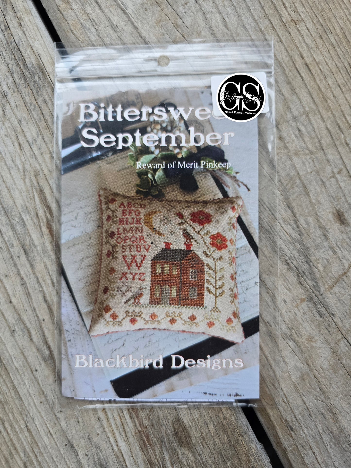 Blackbird Designs - Bittersweet September - Reward of Merit Pinkeep - Cross Stitch Pattern
