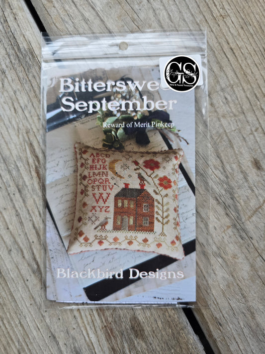 Blackbird Designs - Bittersweet September - Reward of Merit Pinkeep - Cross Stitch Pattern