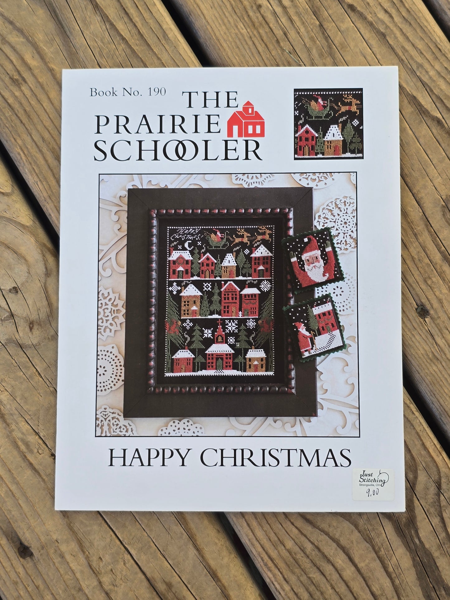 The Prairie Schooler - Happy Christmas - Book No. 190 - Cross Stitch Pattern
