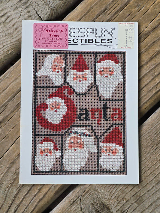 Homespun Collectibles - Santa Heads - #S12 - Cross Stitch Pattern