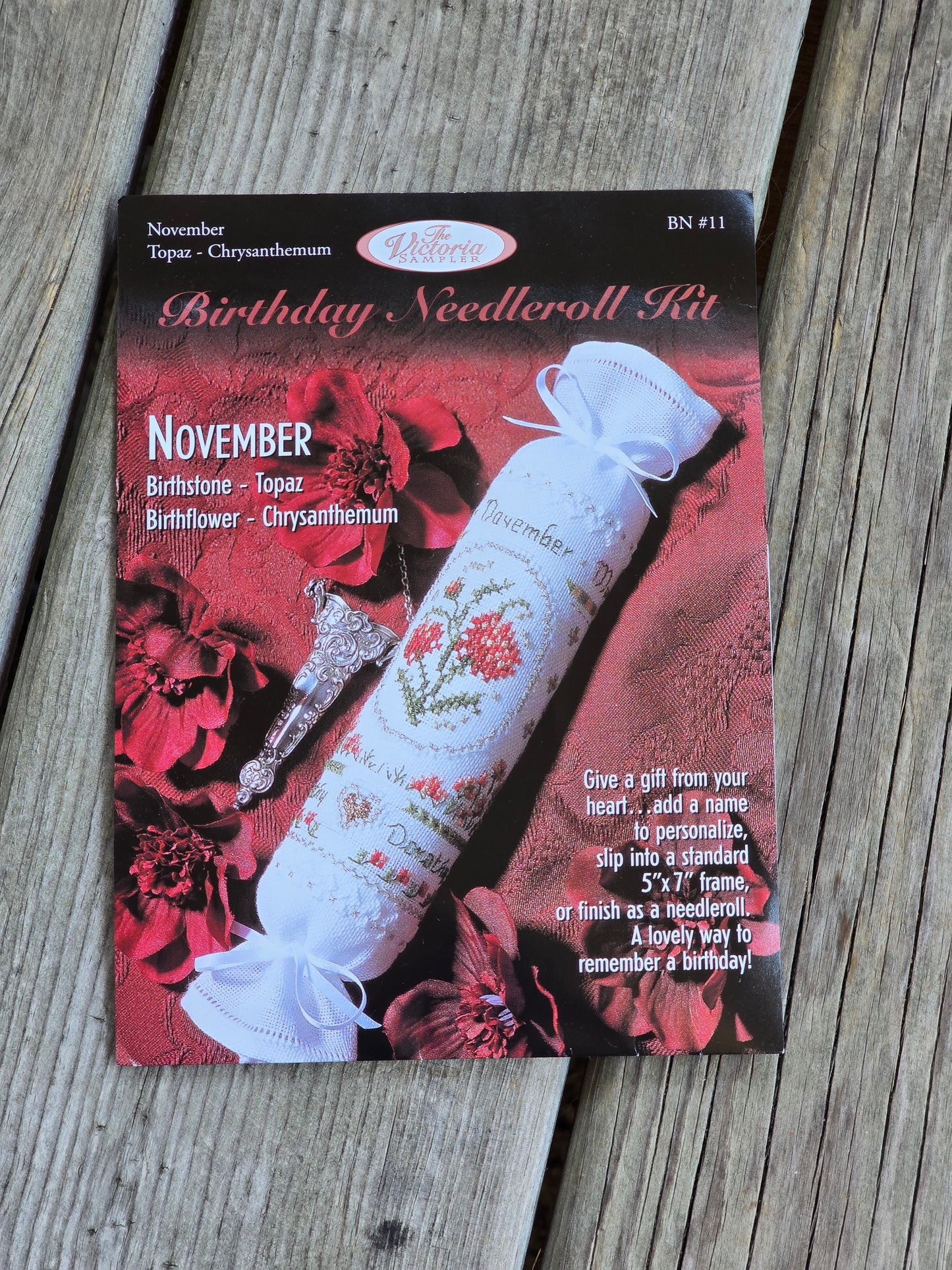 The Victoria Sampler - Birthday Needleroll Kit - November - Cross Stitch Kit