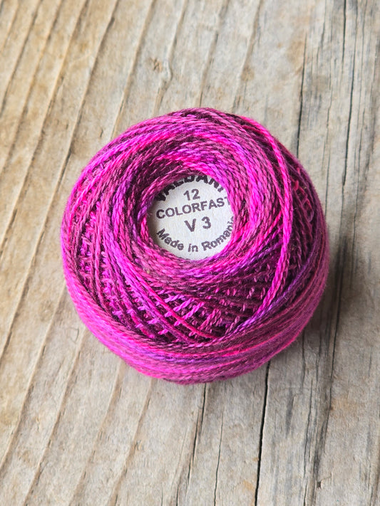 Valdani - Perle Cotton - Hand-Dyed - Size 12 - #V3 - Thread