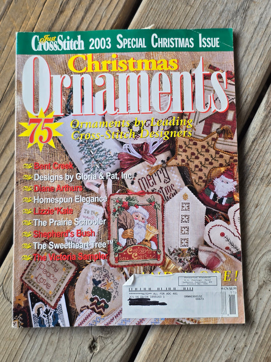 Just Cross Stitch - Special Christmas Issue - Christmas Ornaments - Holiday 2003