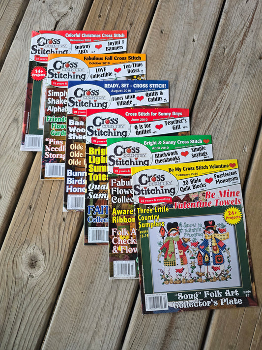 Cross Country Stitching Magazine - 2010 Bundle