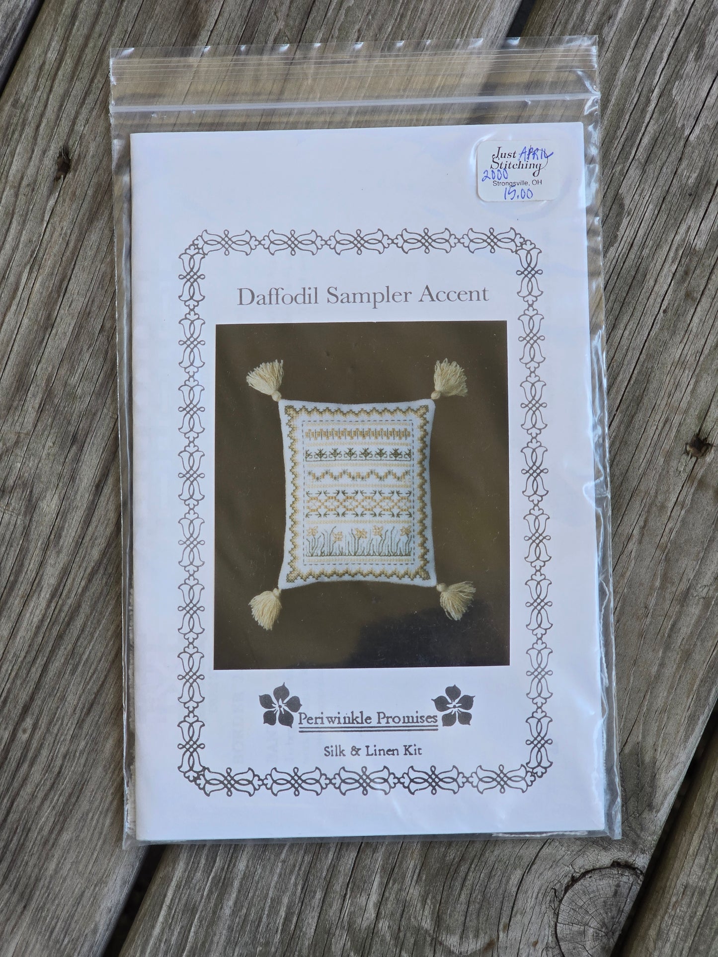 Periwinkle Promises - Daffodil Sampler Accent - Sampler Accents - Cross Stitch Kit