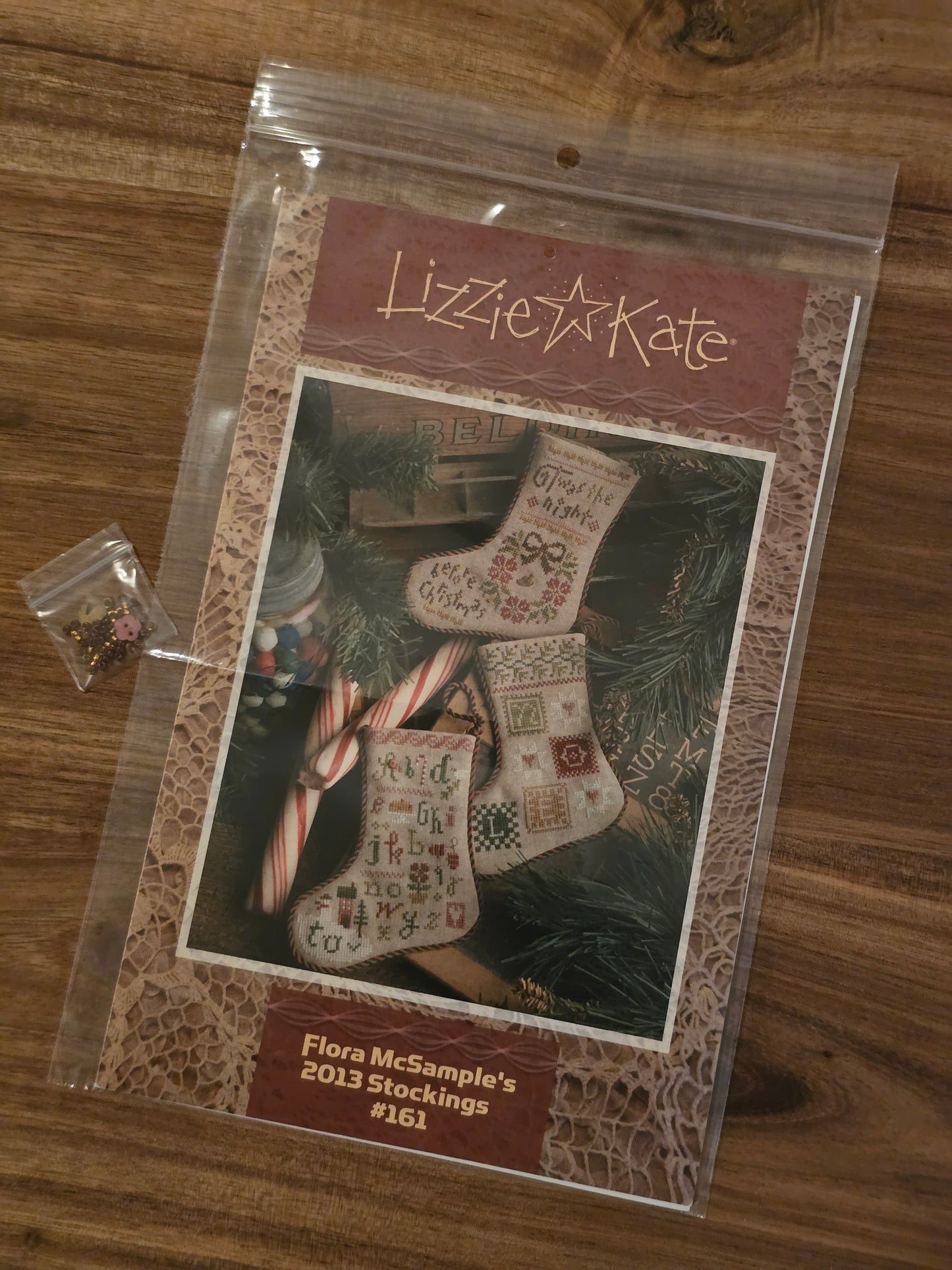 Lizzie Kate - Flora McSample's 2013 Stockings - #161 - Cross Stitch Pattern