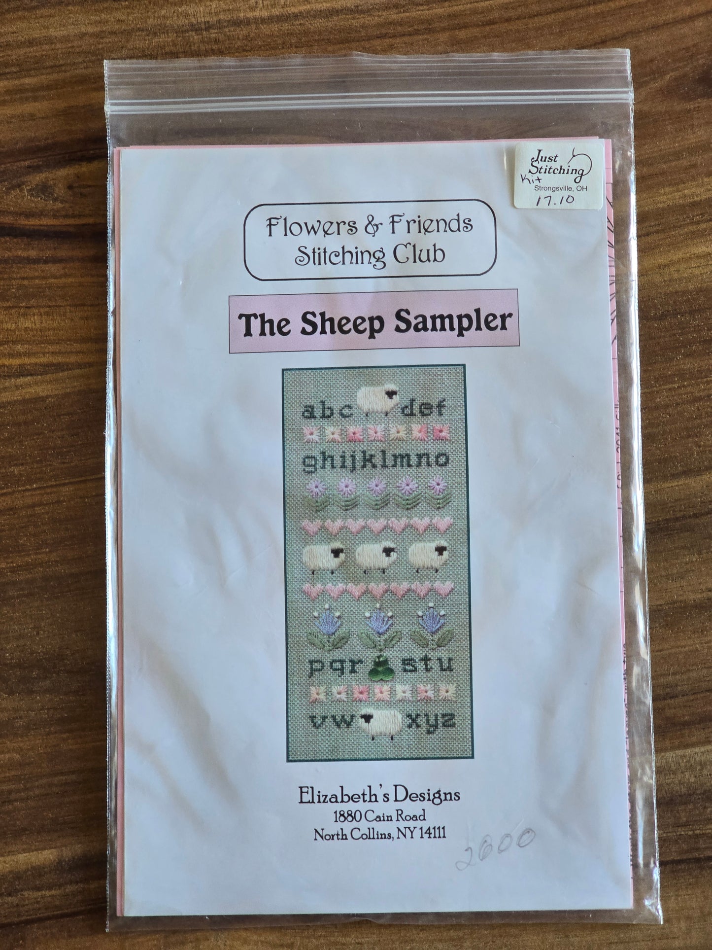 Elizabeth's Designs - Flowers & Friends - The Sheep Sampler - Cross Stitch Kit