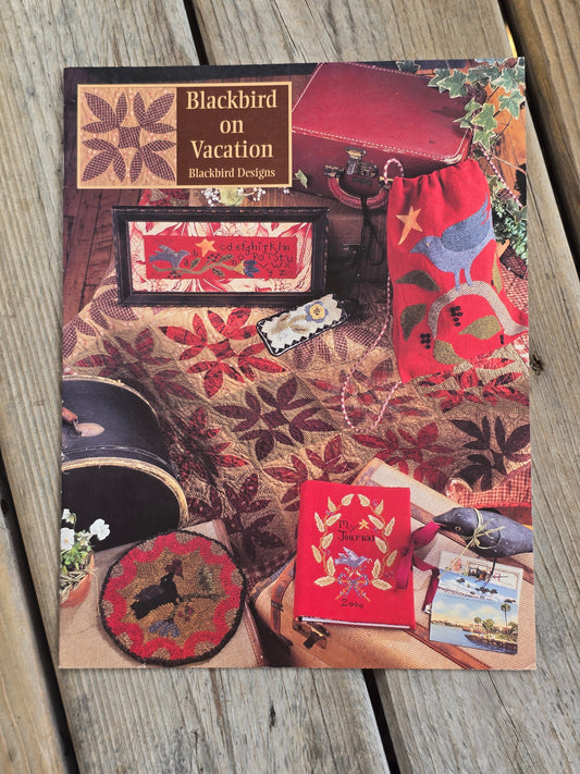 Blackbird Designs - Blackbird on Vacation - Quilt and Cross Stitch Book