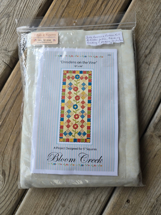 Bloom Creek - Dresdens on the Vine - Quilt Kit