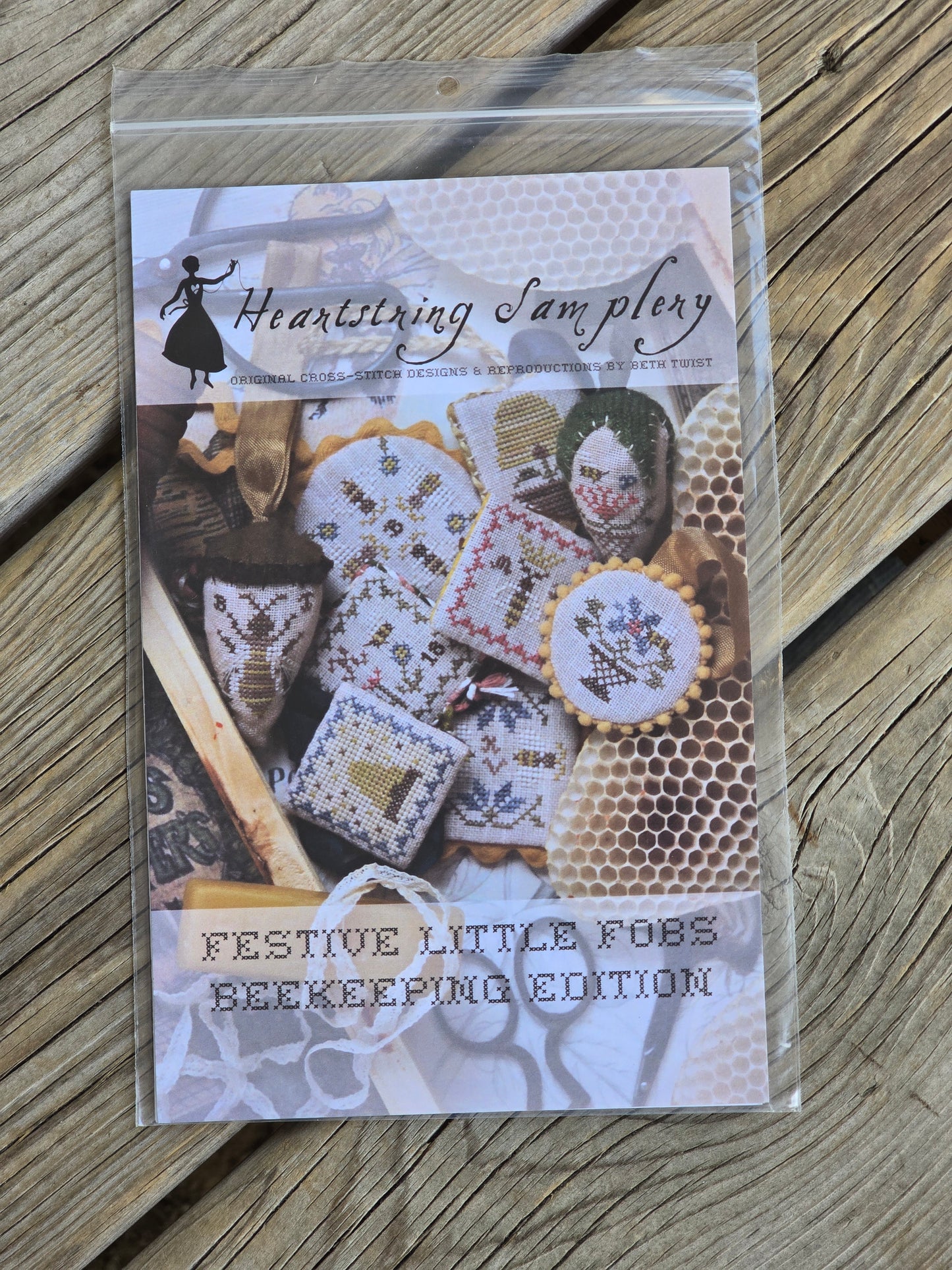 Heartstring Samplery - Festive Little Fobs Beekeeping Edition - Cross Stitch Pattern