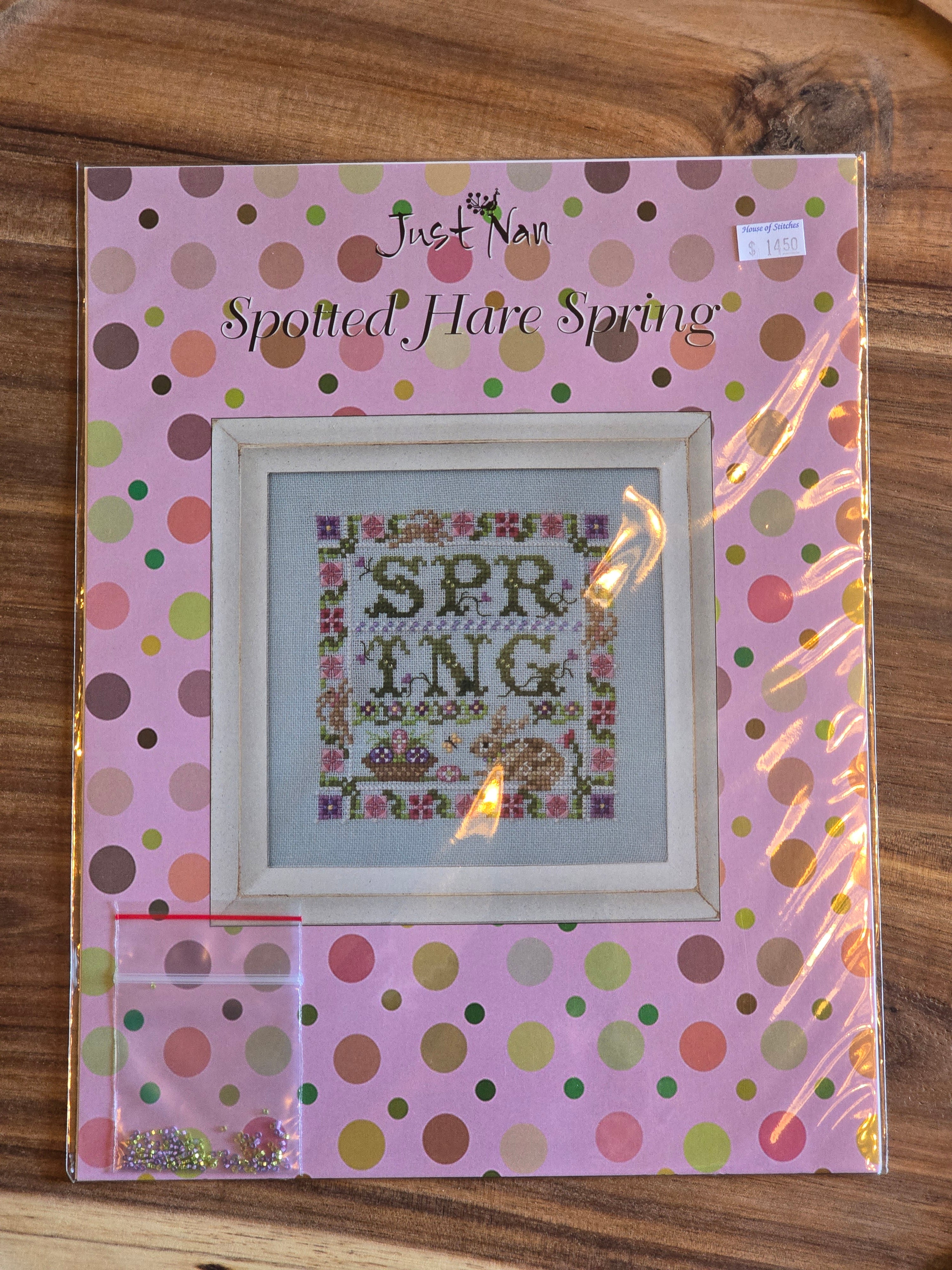 Just Nan - Spotted Hare Spring - Cross Stitch Pattern – GATHER 'N ...