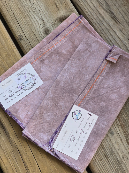 BeStitchMe - Pink Chocolate - 36ct Linen - Cross Stitch Cloth