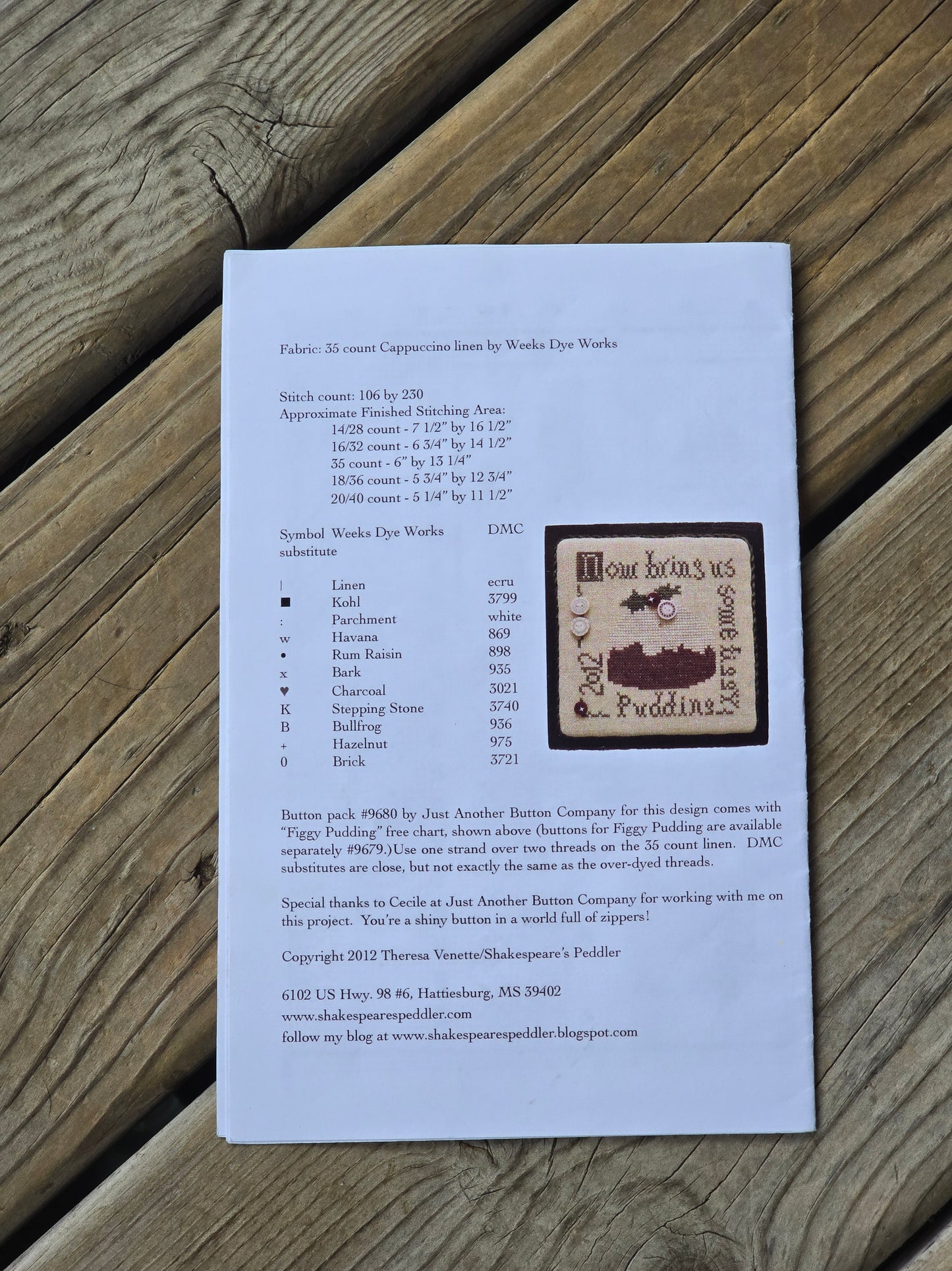 Shakespeare's Peddler - Christmas is Coming - Cross Stitch Pattern