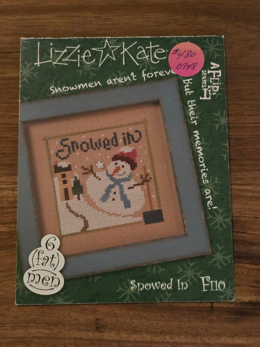 Lizzie Kate - A Flip It Series - 6 Fat Men - Snowed In - F110 - Cross Stitch Pattern